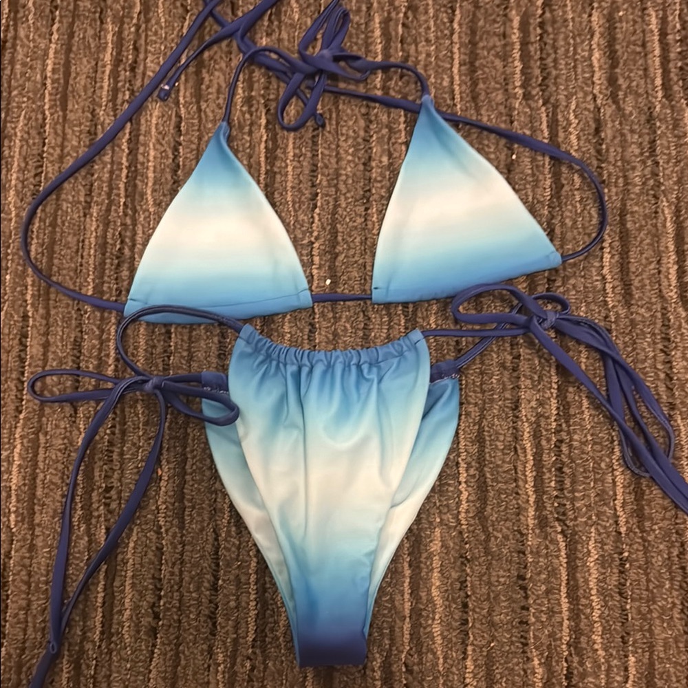 Blue Ombre Bikini Set